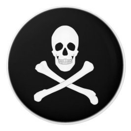 Pirate Flag (Skull en Crossbones) (Jolly Roger) Keramische Knop
