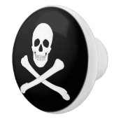 Pirate Flag (Skull en Crossbones) (Jolly Roger) Keramische Knop (Rechts)