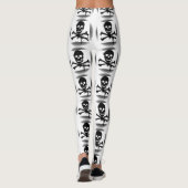 Pirate Flag Skull en Crossbones Jolly Roger Leggings (Achterkant)