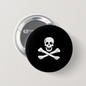 Pirate Flag Skull en Crossbones Jolly Roger Ronde Button 5,7 Cm (Voorkant /achterkant)