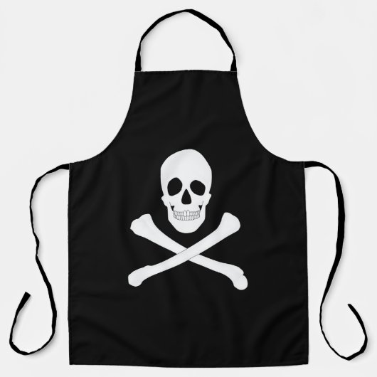Pirate Flag (Skull en Crossbones) (Jolly Roger) Schort (Voorkant)