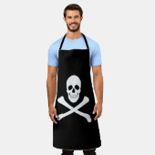 Pirate Flag (Skull en Crossbones) (Jolly Roger) Schort (Gedragen)