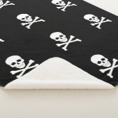 Pirate Flag Skull en Crossbones Jolly Roger Sherpa Deken (3/4)