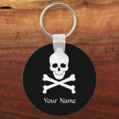 Pirate Flag Skull en Crossbones Jolly Roger Sleutelhanger (Voorkant)