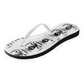 Pirate Flag Skull en Crossbones Jolly Roger Teenslippers (Schuin)