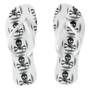 Pirate Flag Skull en Crossbones Jolly Roger Teenslippers