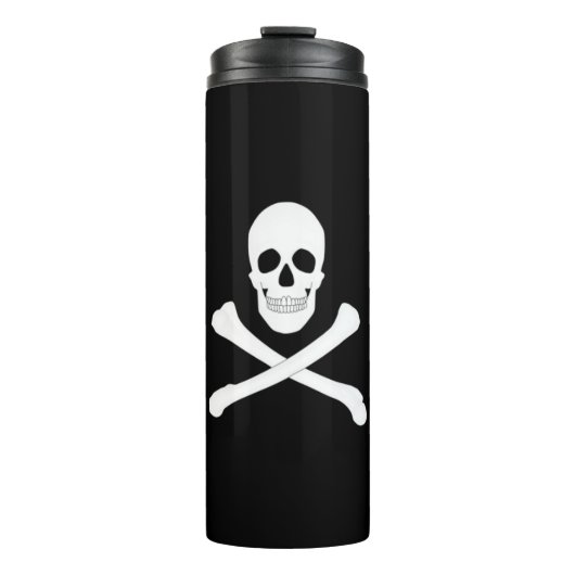 Pirate Flag (Skull en Crossbones) (Jolly Roger) Thermosbeker (Voorkant)