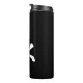 Pirate Flag (Skull en Crossbones) (Jolly Roger) Thermosbeker (Geroteerd rechts)