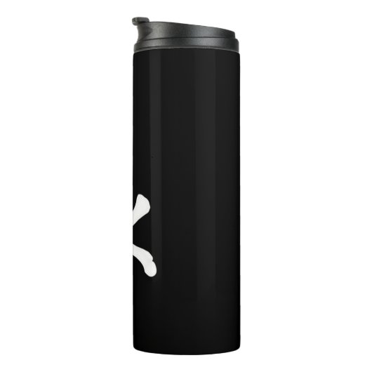 Pirate Flag (Skull en Crossbones) (Jolly Roger) Thermosbeker (Geroteerd rechts)