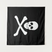 Pirate Flag (Skull en Crossbones) (Jolly Roger) Wandkleed (Voorkant (horizontaal))