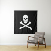 Pirate Flag (Skull en Crossbones) (Jolly Roger) Wandkleed (In situ)