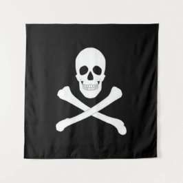 Pirate Flag (Skull en Crossbones) (Jolly Roger) Wandkleed