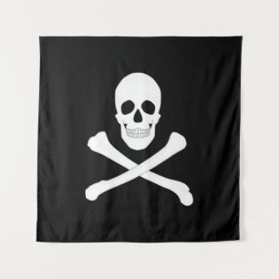 Pirate Flag (Skull en Crossbones) (Jolly Roger) Wandkleed