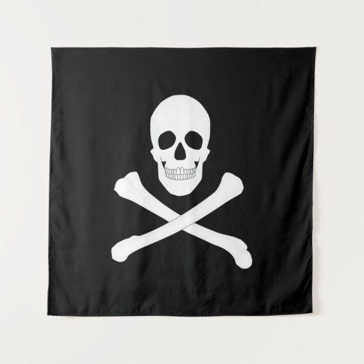 Pirate Flag (Skull en Crossbones) (Jolly Roger) Wandkleed (Voorkant)