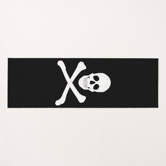 Pirate Flag (Skull en Crossbones) Yogamat (Voorkant (horizontaal))