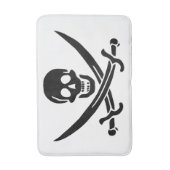 Pirate Flag Skull gekruist zwaarden Badmat (Voorkant Verticaal)