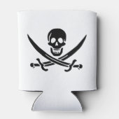 Pirate Flag Skull gekruist zwaarden Blikjeskoeler (Achterkant)