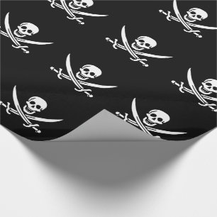 Pirate Flag Skull gekruist zwaarden Cadeaupapier