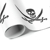 Pirate Flag Skull gekruist zwaarden Cadeaupapier (Rol Hoek)