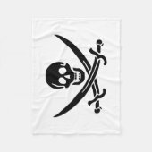 Pirate Flag Skull gekruist zwaarden Fleece Deken (Voorkant)