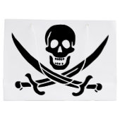 Pirate Flag Skull gekruist zwaarden Groot Cadeauzakje (Achterkant)