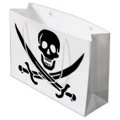 Pirate Flag Skull gekruist zwaarden Groot Cadeauzakje (Achterkant Gekanteld)