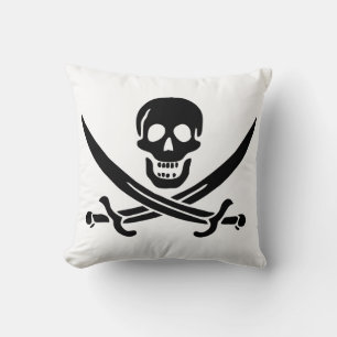 Pirate Flag Skull gekruist zwaarden Kussen