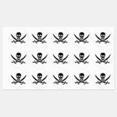 Pirate Flag Skull gekruist zwaarden Labels (Vel)