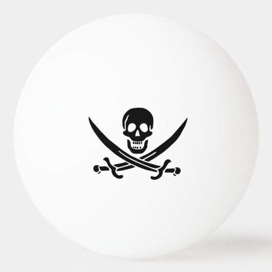 Pirate Flag Skull gekruist zwaarden Pingpongbal (Voorkant)