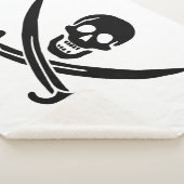 Pirate Flag Skull gekruist zwaarden Sherpa Deken (3/4)