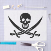 Pirate Flag Skull gekruist zwaarden Tissuepapier (Craft)