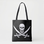 Pirate Flag Skull gekruist zwaarden Tote Bag (Voorkant)
