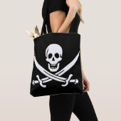 Pirate Flag Skull gekruist zwaarden Tote Bag (Dichtbij)
