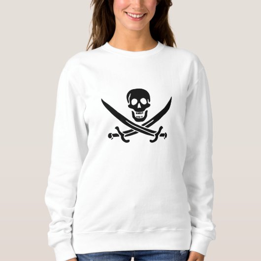 Pirate Flag Skull gekruist zwaarden Trui (Voorkant)