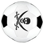 Pirate Flag Skull gekruist zwaarden Voetbal (Gedraaid)