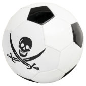 Pirate Flag Skull gekruist zwaarden Voetbal (Drie kwart)