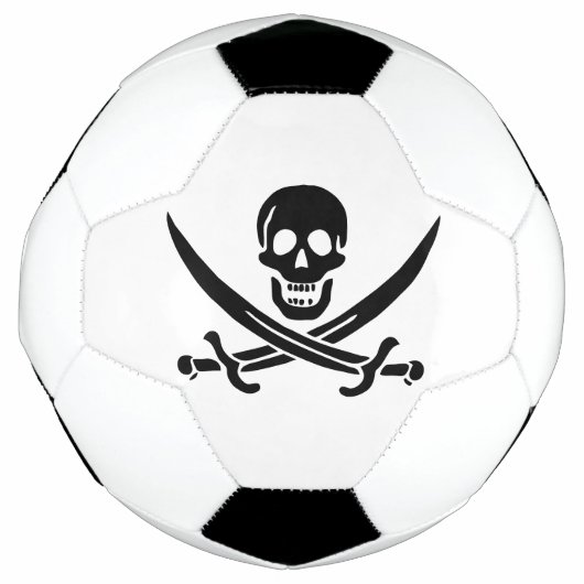 Pirate Flag Skull gekruist zwaarden Voetbal (Voorkant)