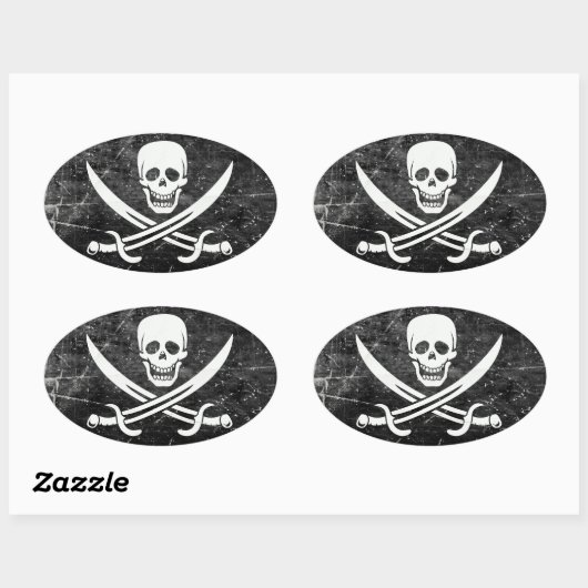 Pirate Flag Stickers (Vel)