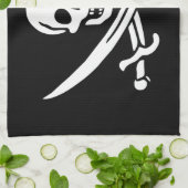 Pirate Flag Theedoek (Gevouwen)