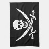 Pirate Flag Theedoek (Verticaal)
