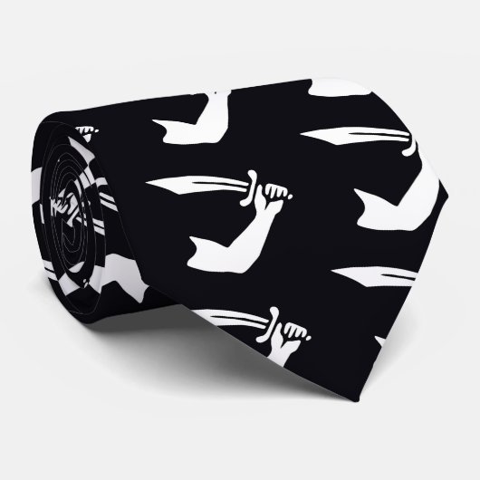 Pirate Flag Thomas Tew Stropdas (Opgerold)