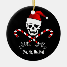 Pirate Flag Yo Ho Ho Kerstkerstversiering Keramisch Ornament