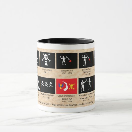 Pirate Flags Coffee Mok (Midden)