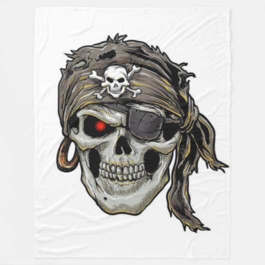 PIRATE FLEECE DEKEN (Voorkant)