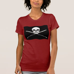 Pirate Flute Music Tee Shirt