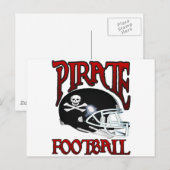 PIRATE FOOTBALL BRIEFKAART (Voorkant / Achterkant)