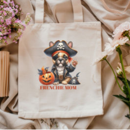 Pirate French Bulldog Halloween Frenchie Mom Tote Bag