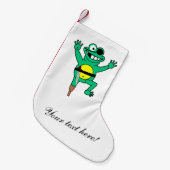 Pirate frog cartoon kleine kerstsok (Voorkant (Hangend))