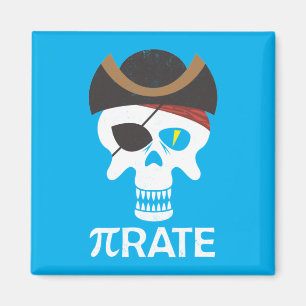 PiRate Funny Pi Day Wiskunde Magneet