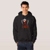 Pirate Funny Pi Symbol Math Lover Matching Teacher Hoodie (Voorkant volledig)